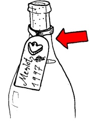 Ankergummi zur Flaschenbeschriftung